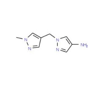 1-(1-Methyl-1H-pyrazol-4-ylmethyl)-1H-pyrazol-4-ylamine dihydrochloride - chemical structure image