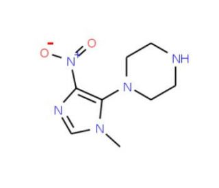 1-(1-methyl-4-nitro-1H-imidazol-5-yl)piperazine - chemical structure image