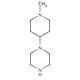 1-(1-Methyl-4-piperidinyl)piperazine (CAS 23995-88-2) - chemical structure image