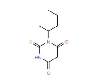 1-(1-methylbutyl)-2-thioxodihydropyrimidine-4,6(1H,5H)-dione - chemical structure image