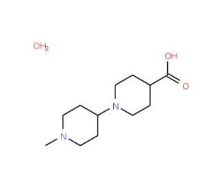 1-(1-Methylpiperidin-4-yl)piperidine-4-carboxylicacid sesquihydrate (CAS 849925-07-1) - chemical structure image