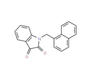1-(1-naphthylmethyl)-1H-indole-2,3-dione - chemical structure image