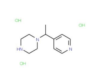 1-(1-Pyridin-4-yl-ethyl)-piperazine trihydrochloride (CAS 521914-40-9) - chemical structure image
