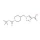 1-{[1-(tert-Butoxycarbonyl)piperidin-4-yl]methyl}-1H-1,2,3-triazole-4-carboxylic acid - chemical structure image