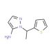 1-(1-thien-2-ylethyl)-1H-pyrazol-5-amine (CAS 956949-76-1) - chemical structure image