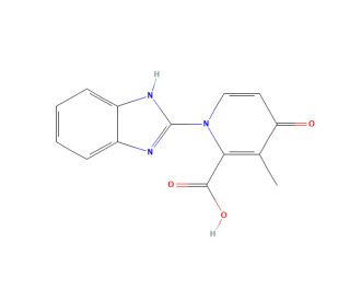 1-(1H-Benzo[d]imidazol-2-yl)-3-methyl-4-oxo-1,4-dihydropyridine-2-carboxylic acid (CAS 1163685-30-0) - chemical structure ima