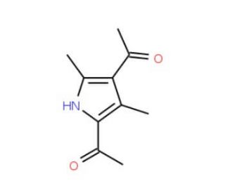 1,1&prime;-(3,5-Dimethyl-1H-pyrrole-2,4-diyl)diethanone (CAS 1500-92-1) - chemical structure image