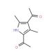 1,1′-(3,5-Dimethyl-1H-pyrrole-2,4-diyl)diethanone (CAS 1500-92-1) - chemical structure image