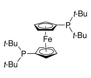 1,1&prime;-Bis(di-tert-butylphosphino)ferrocene (CAS 84680-95-5) - chemical structure image