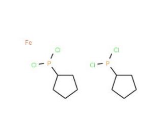 1,1&prime;-Bis(dichlorophosphino)ferrocene (CAS 142691-70-1) - chemical structure image