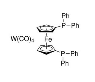 [1,1&prime;-Bis(diphenylphosphino)ferrocene]tetracarbonyltungsten(0) (CAS 67292-26-6) - chemical structure image