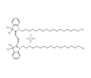 1,1&prime;-Dioctadecyl-3,3,3&prime;,3&prime;-tetramethylindocarbocyanine perchlorate (CAS 41085-99-8) - chemical structure image 