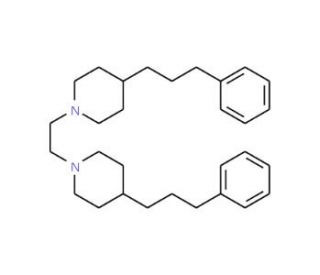 1,1&prime;-Ethylenebis[4-(3-phenylpropyl)piperidine] - chemical structure image