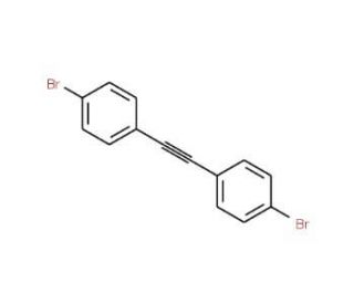 1,1&prime;-Ethyne-1,2-diylbis(4-bromobenzene) (CAS 2789-89-1) - chemical structure image