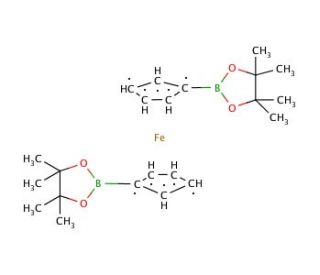 1,1&prime;-Ferrocenediboronic acid bis(pinacol) ester (CAS 737776-93-1) - chemical structure image