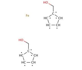 1,1&prime;-Ferrocenedimethanol (CAS 1291-48-1) - chemical structure image