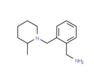 1-{2-[(2-methylpiperidin-1-yl)methyl]phenyl}methanamine - chemical structure image