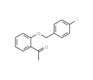 1-{2-[(4-Fluorobenzyl)oxy]phenyl}-1-ethanone - chemical structure image