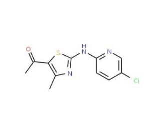 1-{2-[(5-Chloro-2-pyridinyl)amino]-4-methyl-1,3-thiazol-5-yl}-1-ethanone - chemical structure image