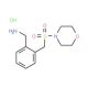 1-{2-[(morpholin-4-ylsulfonyl)methyl]phenyl}methanamine hydrochloride - chemical structure image