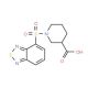 1-(2,1,3-Benzothiadiazol-4-ylsulfonyl)piperidine-3-carboxylic acid - chemical structure image