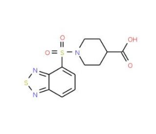 1-(2,1,3-Benzothiadiazol-4-ylsulfonyl)piperidine-4-carboxylic acid - chemical structure image