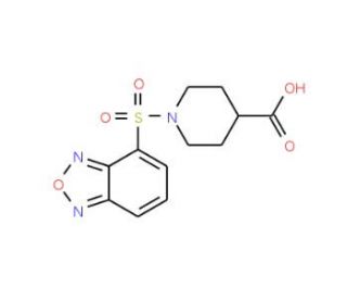 1-(2,1,3-Benzoxadiazol-4-ylsulfonyl)piperidine-4-carboxylic acid - chemical structure image