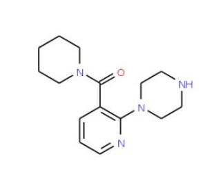 1-[2-(1-Piperazinyl)nicotinoyl]piperidine - chemical structure image