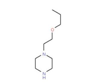 1-[2-(1-Propyl)oxyethyl]piperazine (CAS 741667-07-2) - chemical structure image