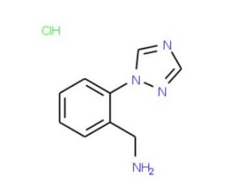 1-[2-(1H-1,2,4-Triazol-1-yl)phenyl]methanaminehydrochloride - chemical structure image
