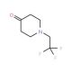1-(2,2,2-trifluoroethyl)piperidin-4-one (CAS 81363-14-6) - chemical structure image