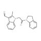 1-[2-(2,3-Dihydro-indol-1-yl)-2-oxo-ethyl]-2-methyl-1H-indole-3-carbaldehyde (CAS 433963-38-3) - chemical structure image