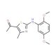 1-[2-(2,5-Dimethoxyanilino)-4-methyl-1,3-thiazol-5-yl]-1-ethanone - chemical structure image