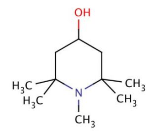 1,2,2,6,6-Pentamethyl-4-piperidinol (CAS 2403-89-6) - chemical structure image