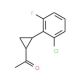 1-[2-(2-chloro-6-fluorophenyl)cyclopropyl]ethan-1-one - chemical structure image