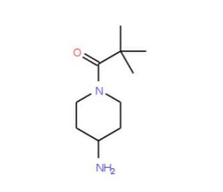 1-(2,2-dimethylpropanoyl)piperidin-4-amine - chemical structure image