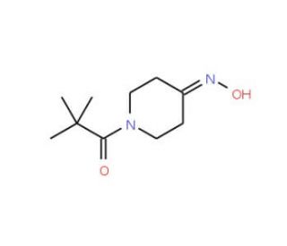1-(2,2-dimethylpropanoyl)piperidin-4-one oxime - chemical structure image