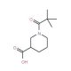 1-(2,2-dimethylpropanoyl)piperidine-3-carboxylic acid - chemical structure image