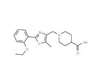 1-{[2-(2-Ethoxyphenyl)-5-methyl-1,3-oxazol-4-yl]-methyl}piperidine-4-carboxylic acid - chemical structure image