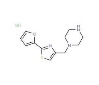 1-{[2-(2-furyl)-1,3-thiazol-4-yl]methyl}piperazine hydrochloride - chemical structure image