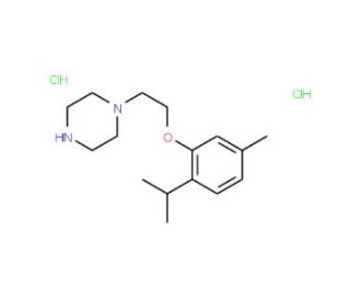 1-[2-(2-Isopropyl-5-methyl-phenoxy)-ethyl]-piperazine dihydrochloride - chemical structure image