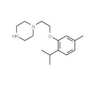 1-[2-(2-Isopropyl-5-methyl-phenoxy)-ethyl]-piperazine - chemical structure image