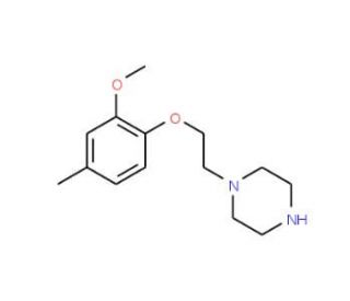 1-[2-(2-Methoxy-4-methyl-phenoxy)-ethyl]-piperazine - chemical structure image