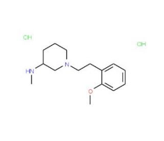 1-[2-(2-Methoxyphenyl)ethyl]-N-methylpiperidin-3-amine dihydrochloride - chemical structure image
