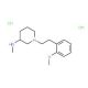 1-[2-(2-Methoxyphenyl)ethyl]-N-methylpiperidin-3-amine dihydrochloride - chemical structure image