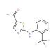 1-{2-[2-(Trifluoromethyl)anilino]-1,3-thiazol-5-yl}-1-ethanone - chemical structure image