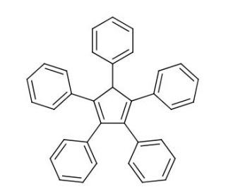 1,2,3,4,5-Pentaphenyl-1,3-cyclopentadiene (CAS 2519-10-0) - chemical structure image