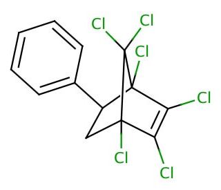 1,2,3,4,7,7-Hexachloro-5-phenyl-2-norbornene - chemical structure image