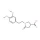 1-[2-(3,4-Dimethoxyphenyl)ethyl]-5-oxopyrrolidine-3-carboxylic acid (CAS 85263-80-5) - chemical structure image