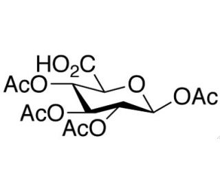 1,2,3,4-Tetra-O-acetyl-&beta;-D-glucuronic Acid (CAS 62133-77-1) - chemical structure image